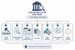 AI Software for Law Firms: An Independent Buyer's Guide to Tool Categories, Pricing, and Evaluation Criteria logo