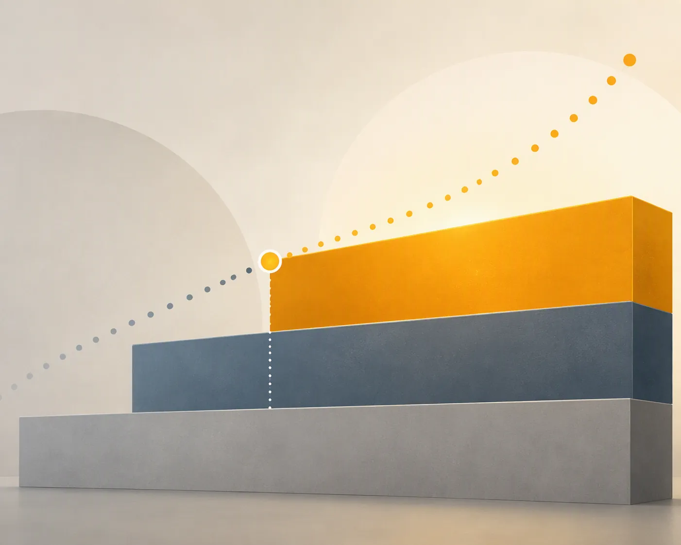 Tiered blocks illustrating a state cost-sharing structure tied to higher benefit error rates