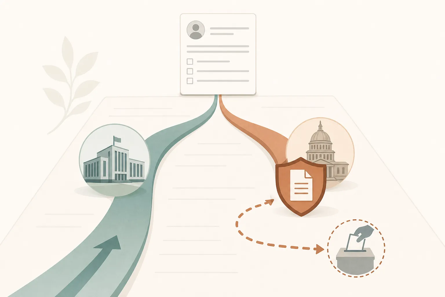 Registration form splitting into federal and state election eligibility paths
