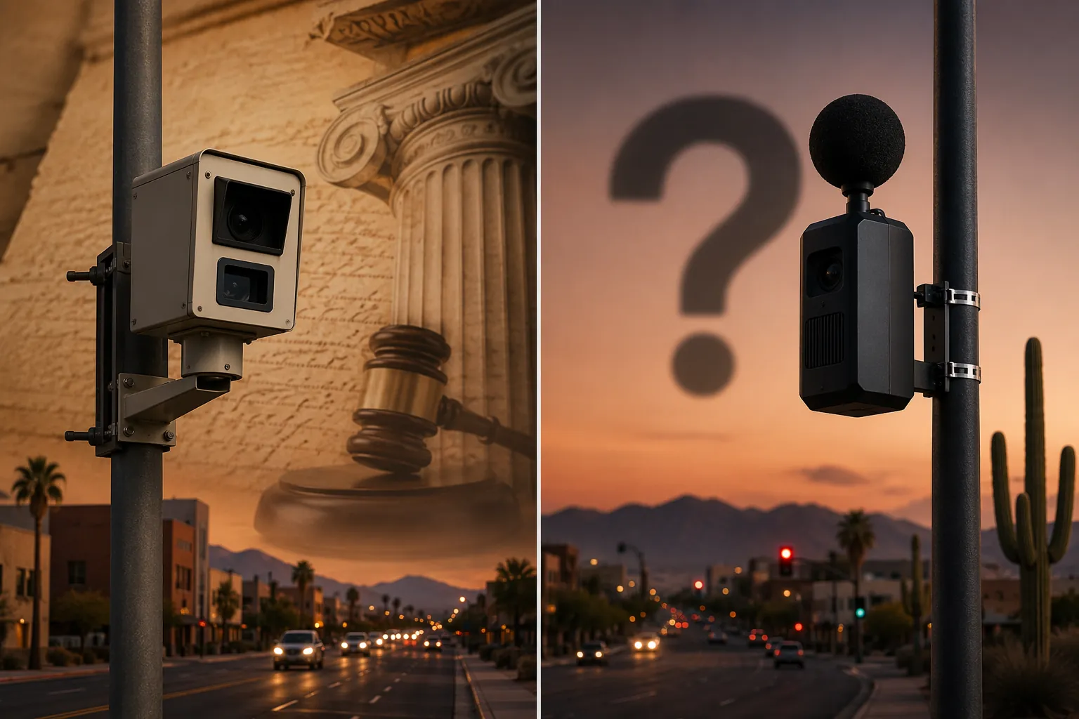 Split comparison of a speed camera with legal precedent and a sound detection device with no appellate guidance