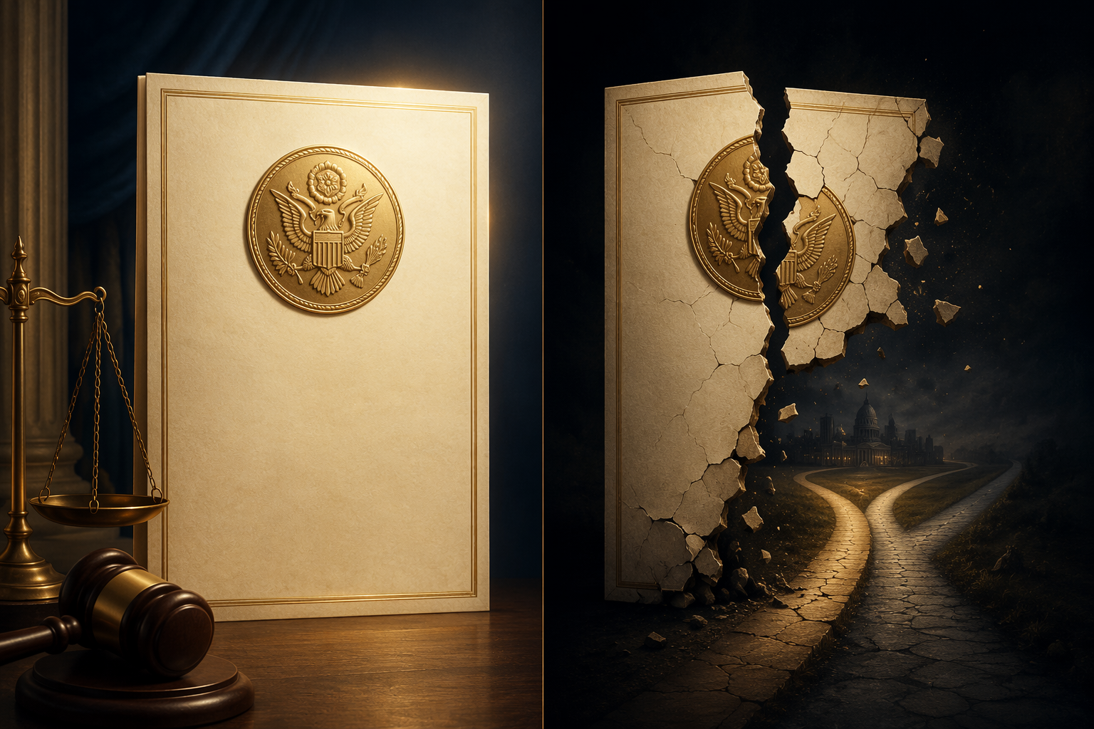 A Mississippi legal document with a seal and a cracked edge