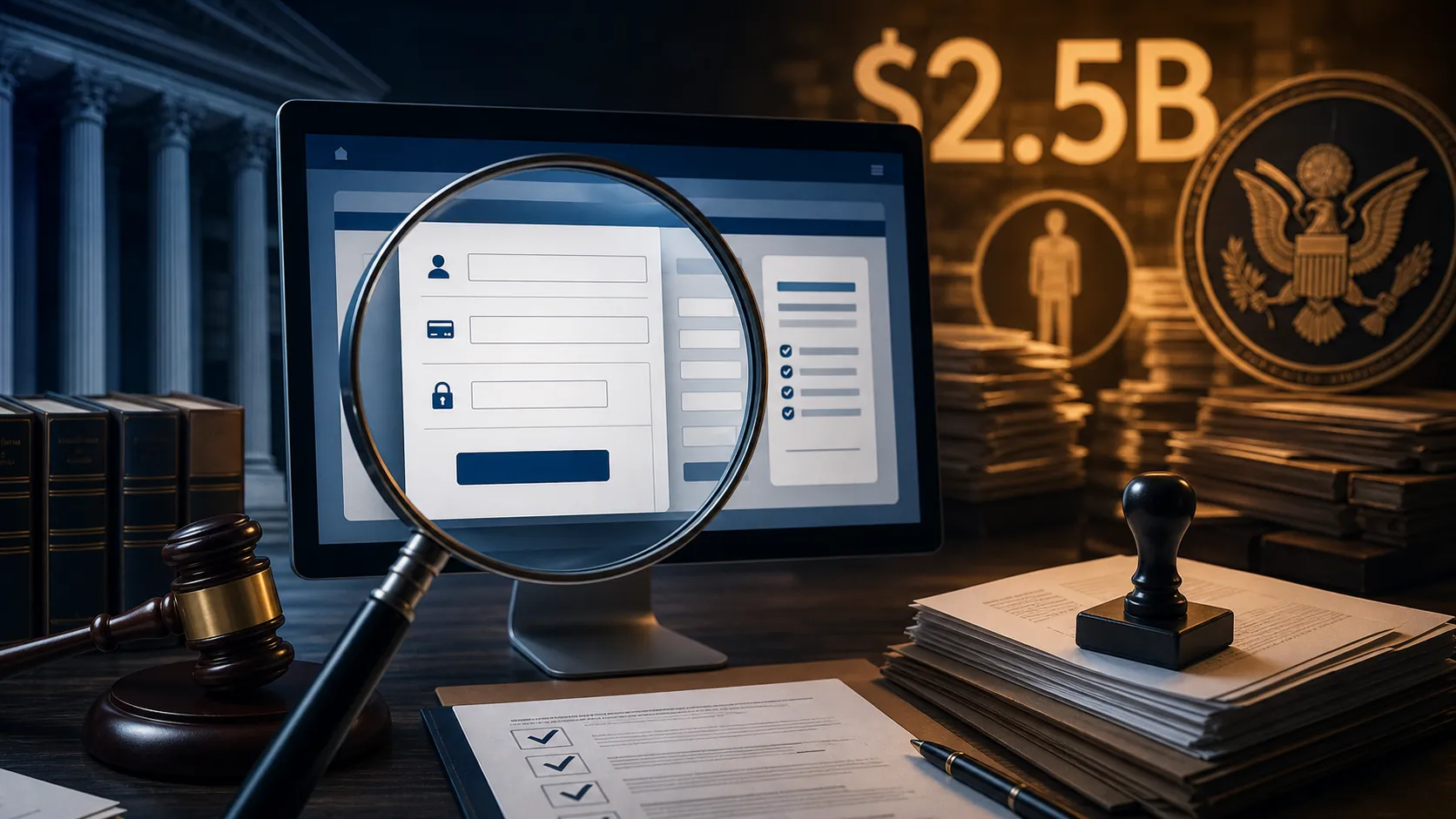 Subscription enrollment webpage examined under legal compliance scrutiny