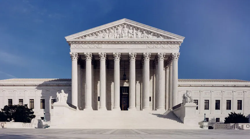 Exterior of the United States Supreme Court building in Washington, D.C.
