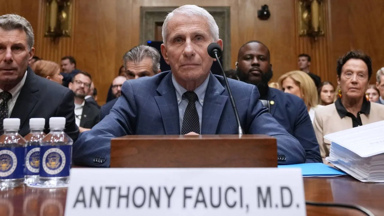 Anthony Fauci seated at a Senate witness table during the July 29, 2026 hearing