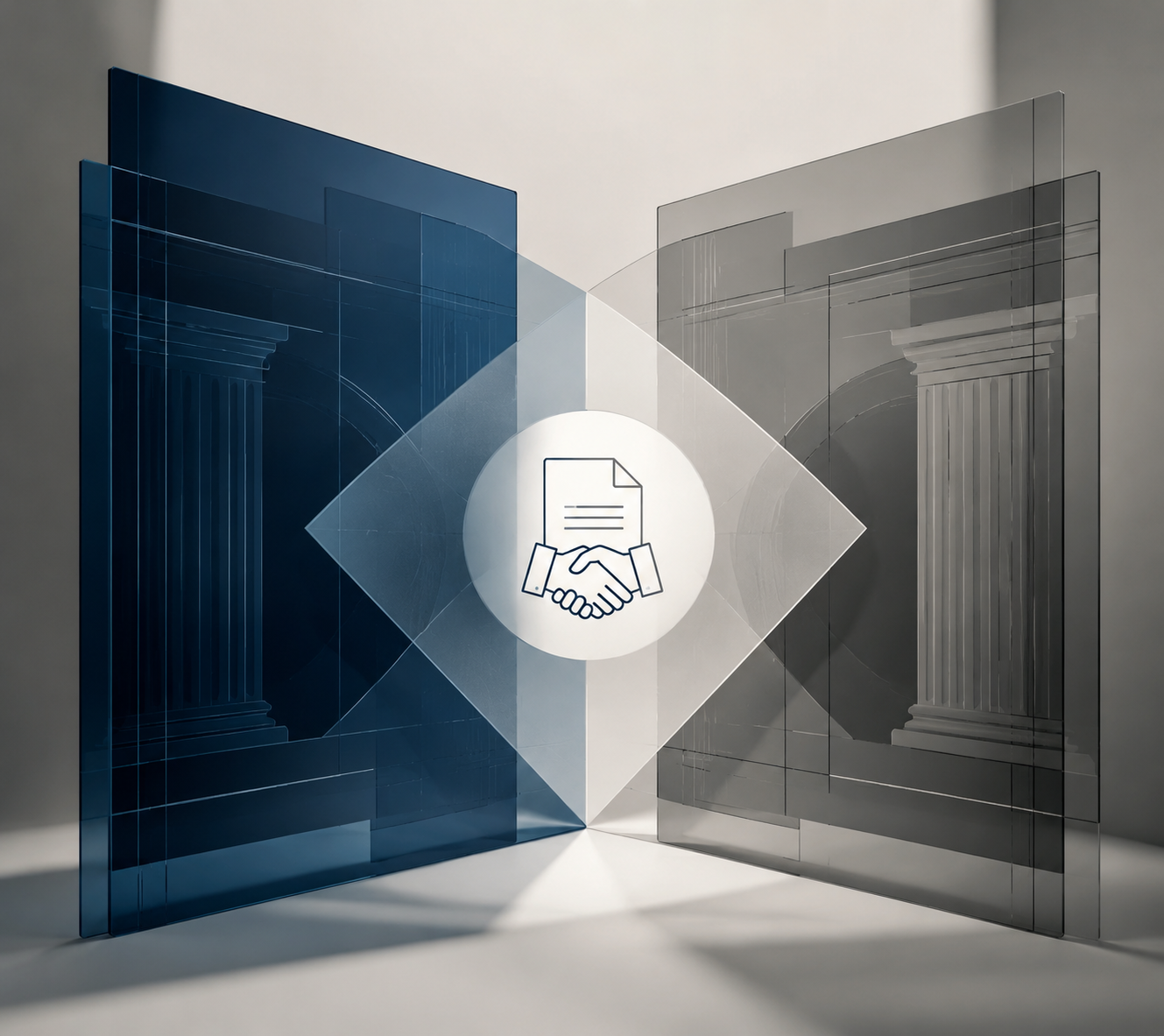 Overlapping legal frameworks converging on a central document