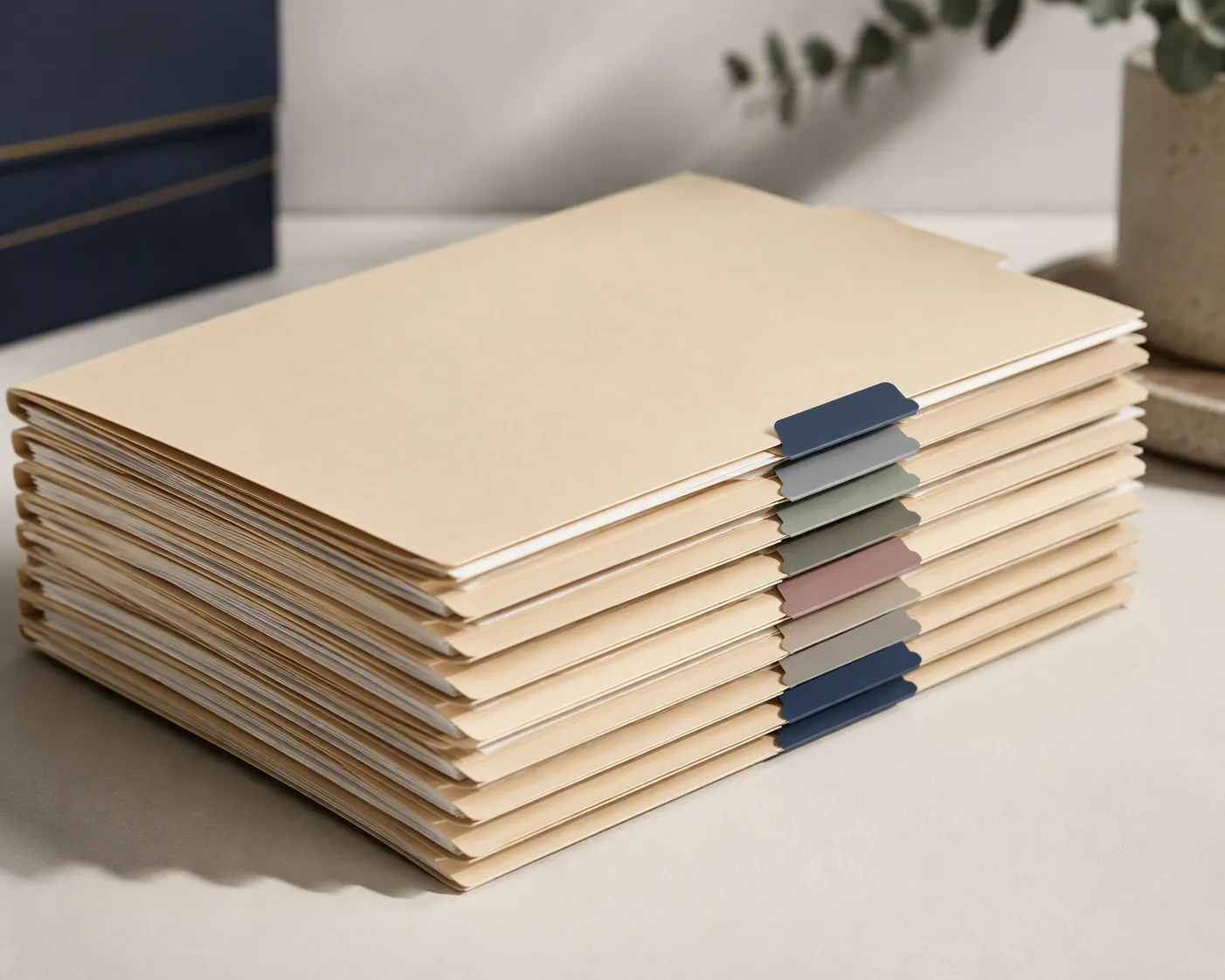 Organized case-file folders for systematic docket tracking