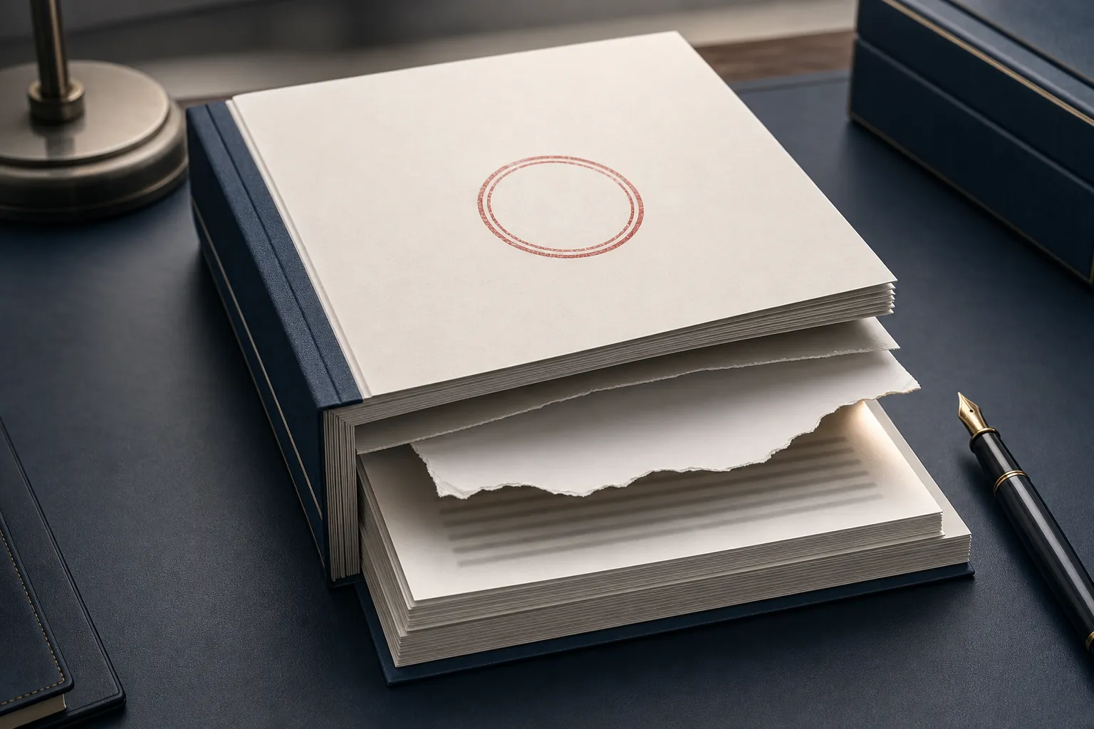 Official report stamped despite missing pages and an incomplete record