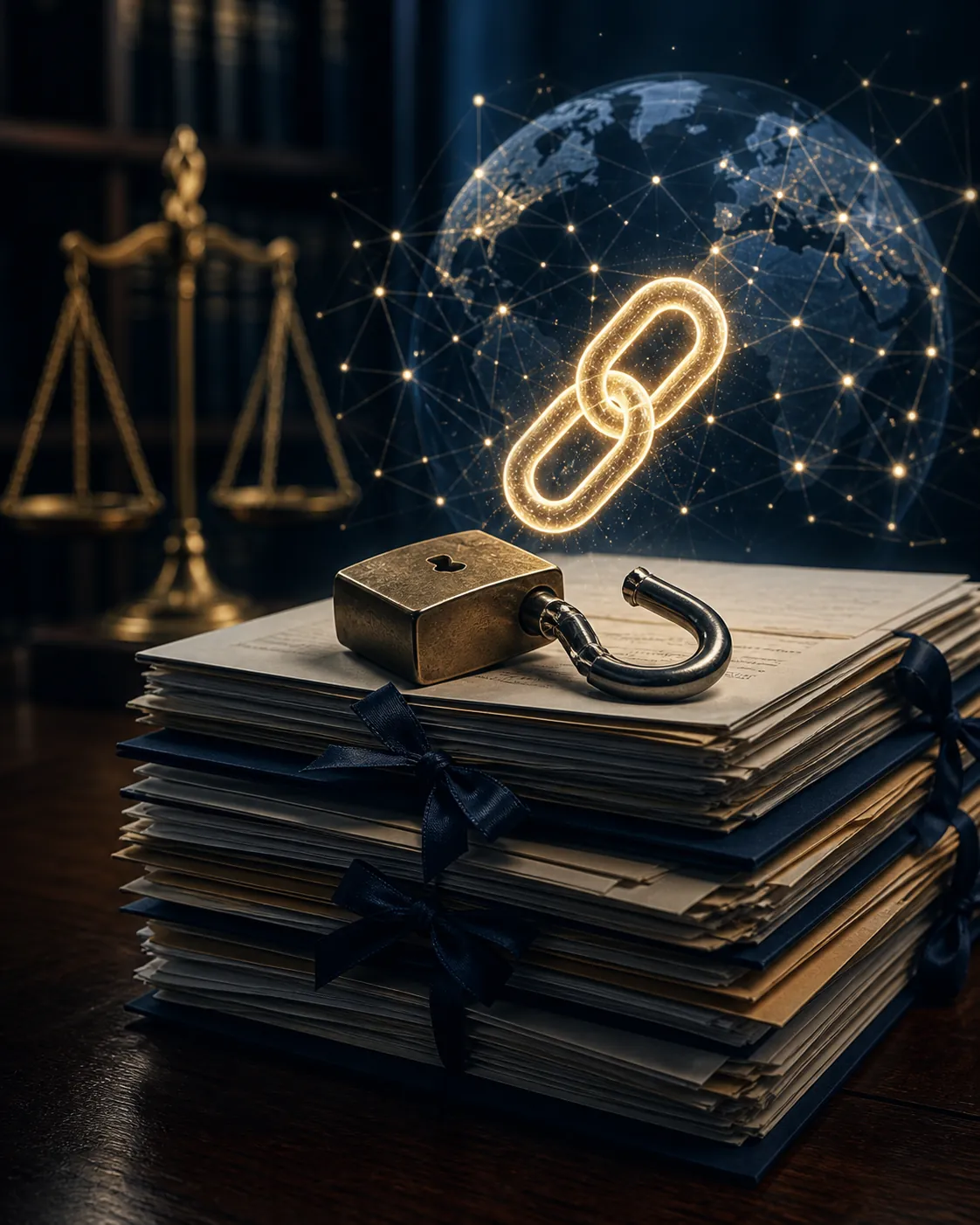 Confidential legal files exposed through a public sharing link