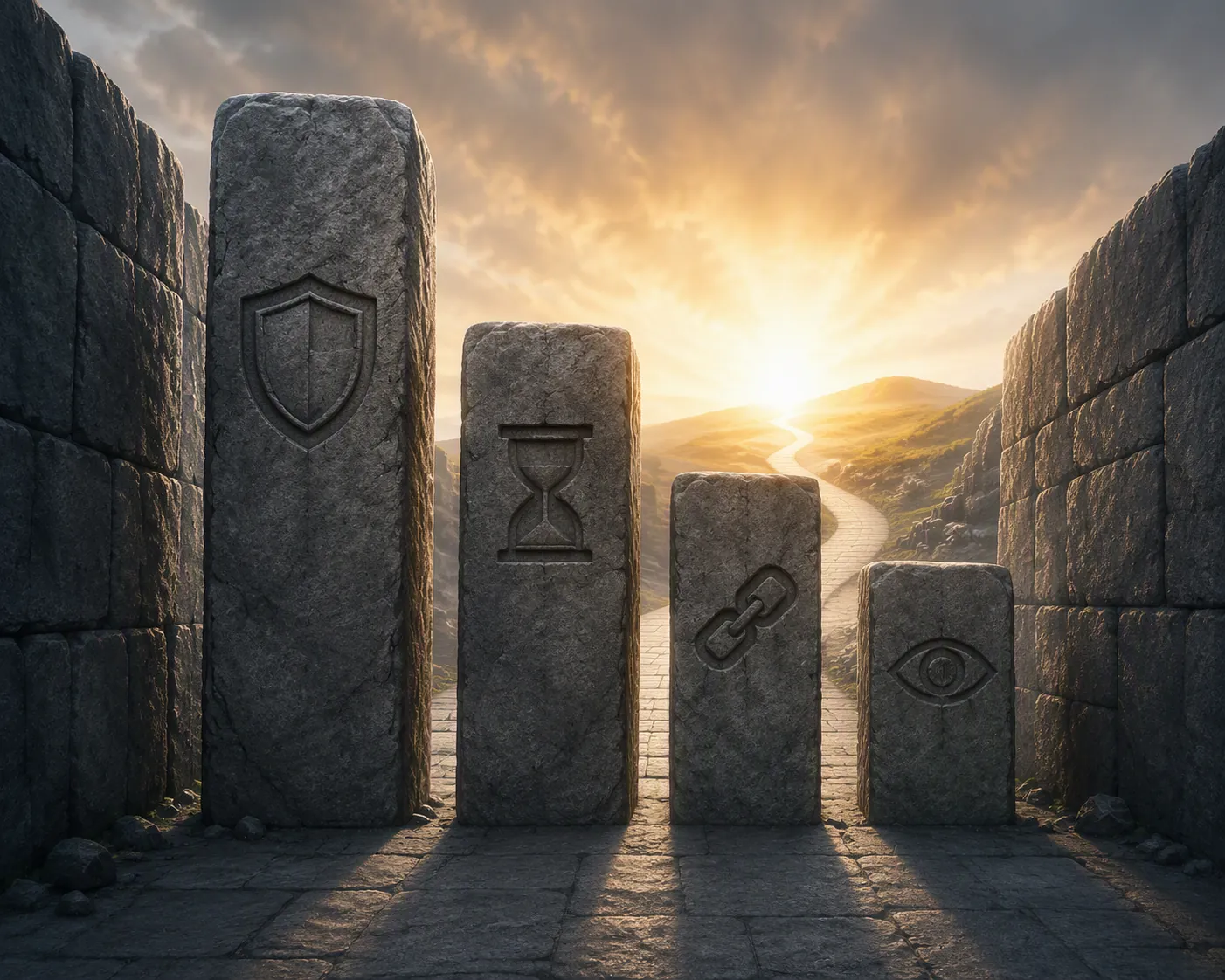 Legal barriers labeled official immunity, statute of limitations, causation, and proof of intent