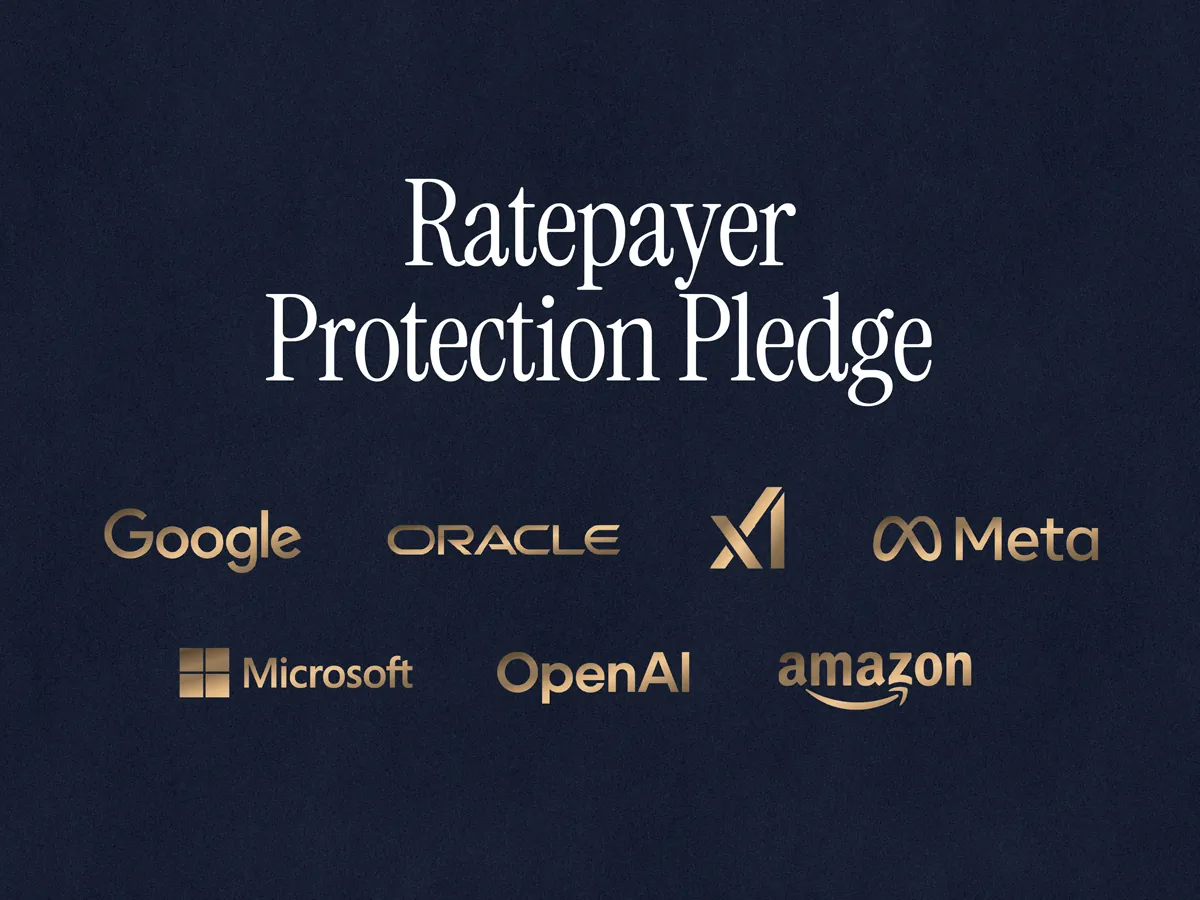 White House Ratepayer Protection Pledge boards from March 2026