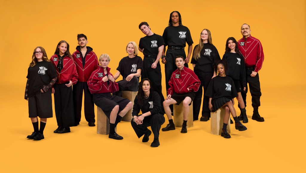 Promotional group shot from the ACLU More Than A Game campaign featuring Elliot Page, Naomi Watts, and other participants