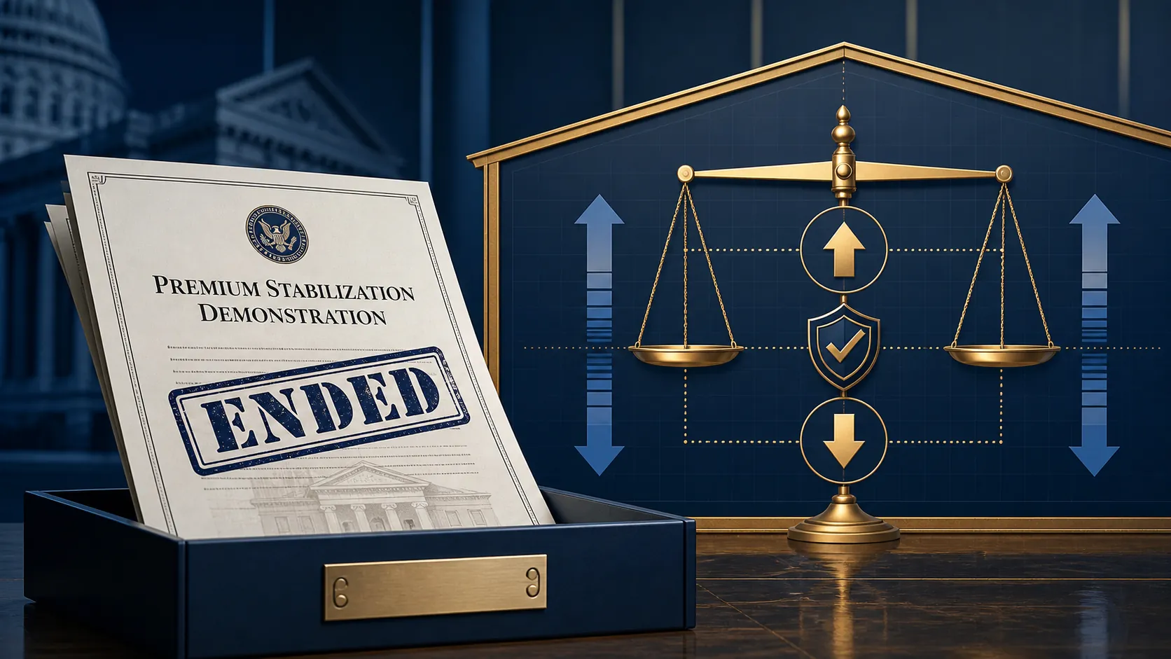 Official document stamped Ended with a symmetrical balancing structure replacing an older asymmetric safety-net framework