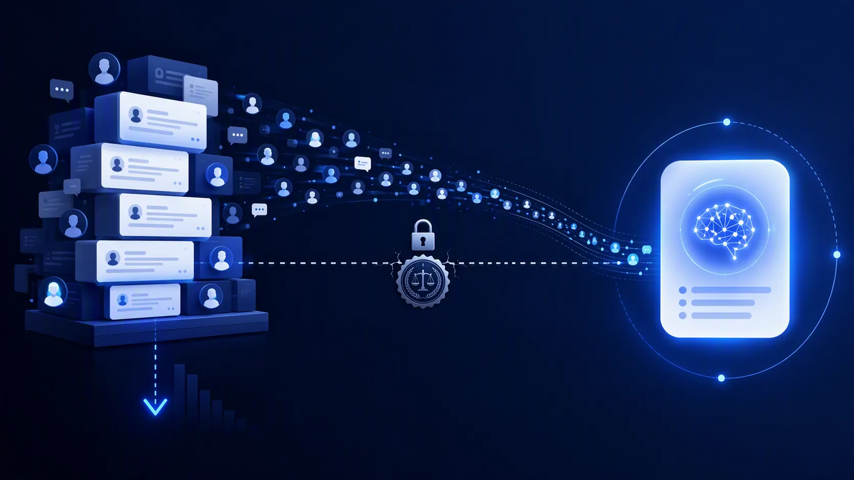 AI search standoff between a content platform, a locked contract line, and an answer engine diverting traffic