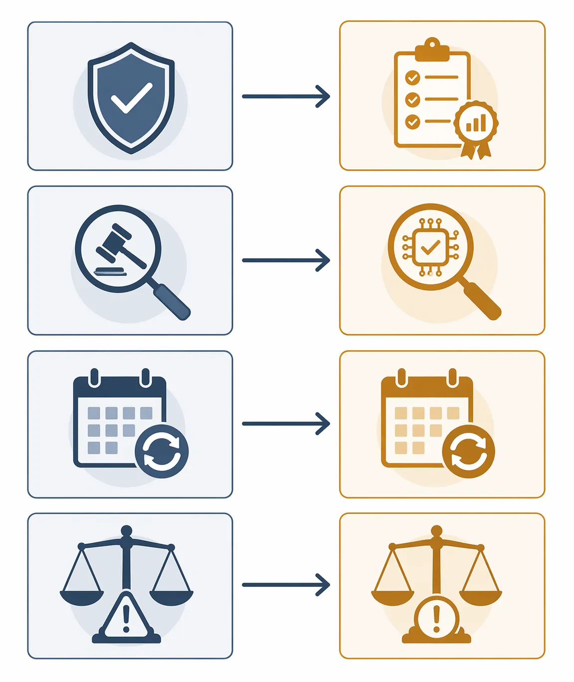 Four-part comparison between UN accountability controls and law-firm AI governance controls