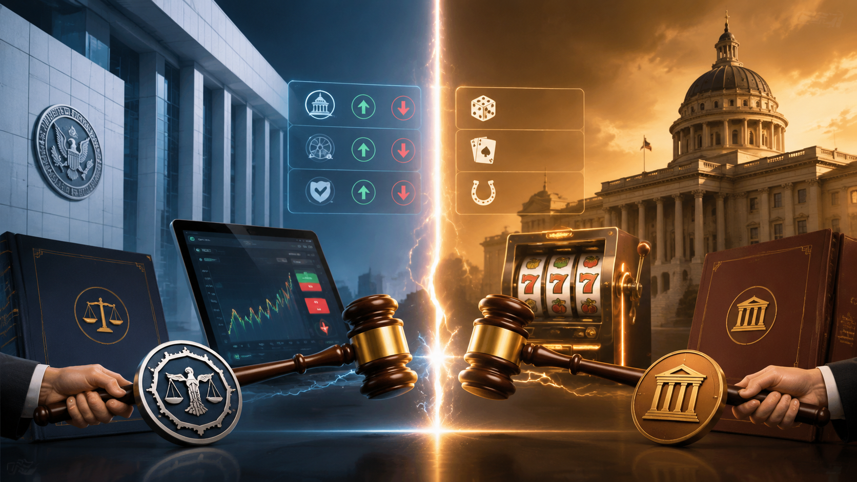 Federal commodities regulation and state gaming regulation pulled in opposite directions by court gavels