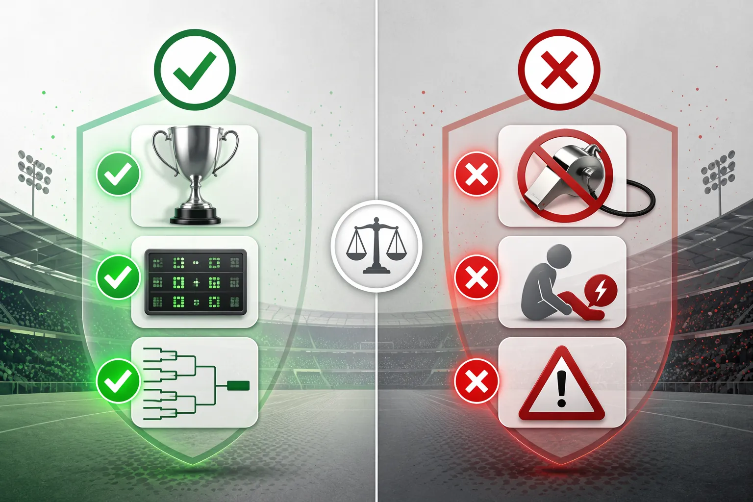 Permitted aggregate sports outcomes contrasted with prohibited micro-bets, officiating outcomes, and injury contracts