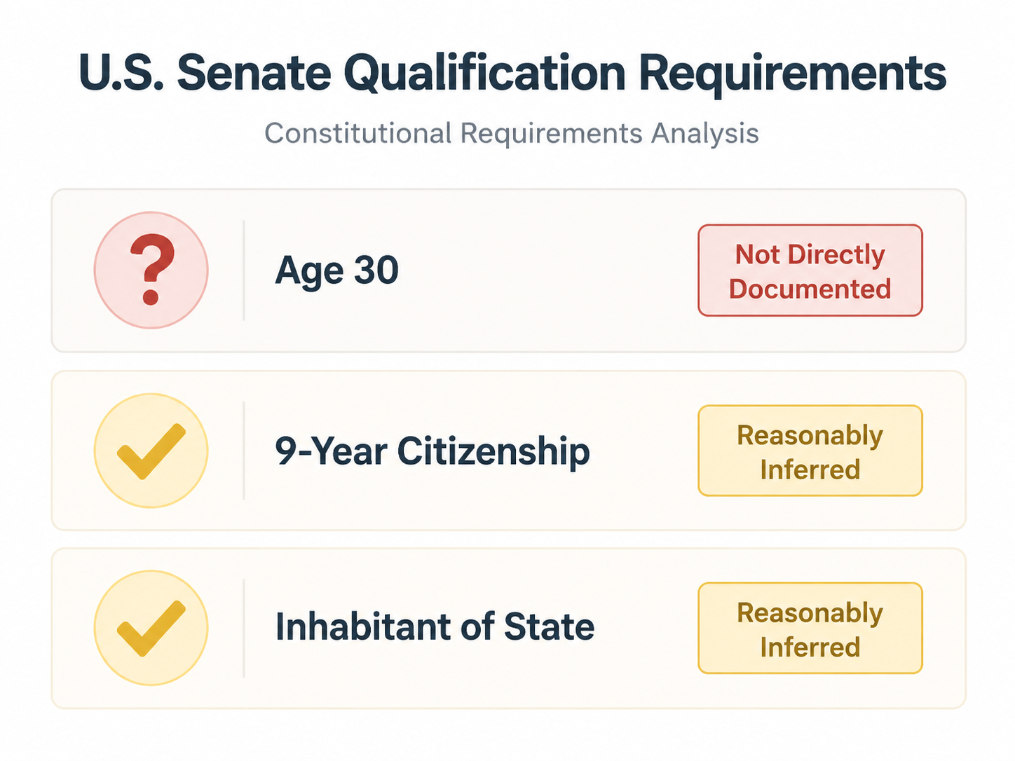 Infographic showing Ashley Webb eligibility evidence for age, citizenship, and inhabitancy