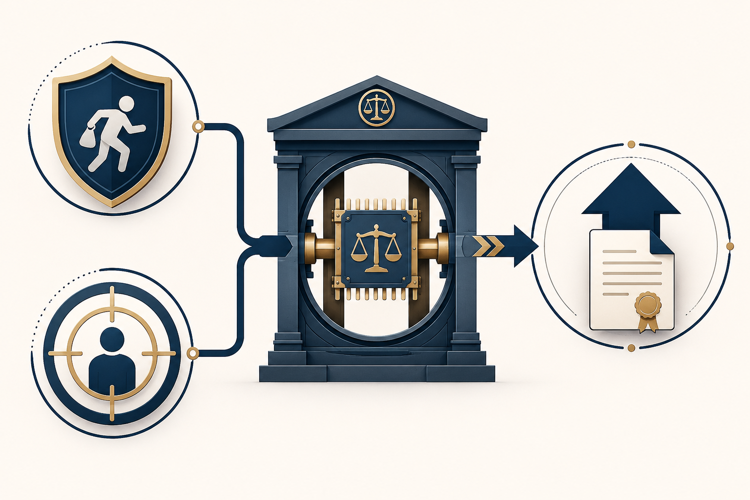 Diagram showing an underlying offense and bias-based selection feeding into a hate crime enhancement