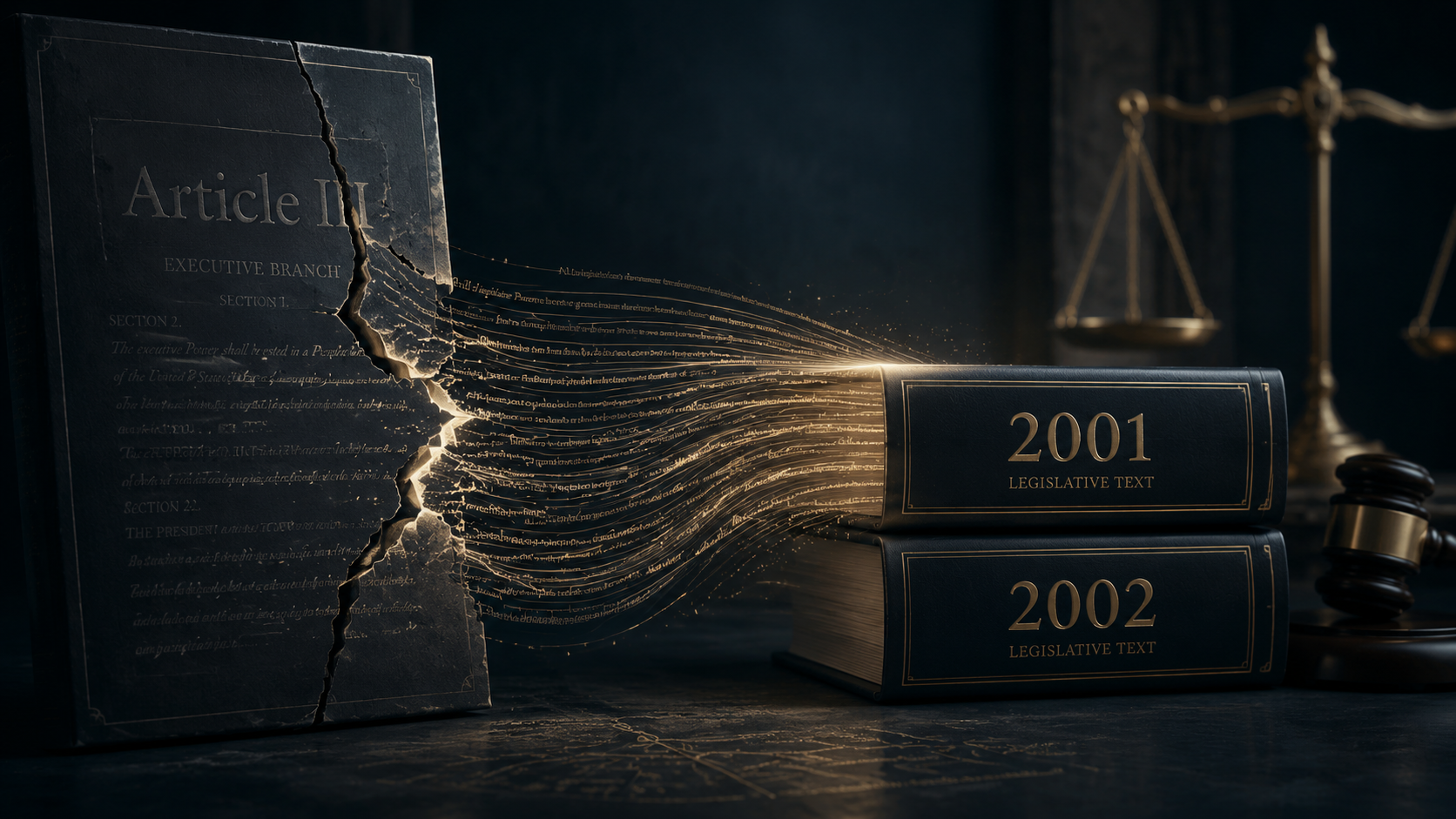 Article II authority shifting toward the 2001 and 2002 AUMFs
