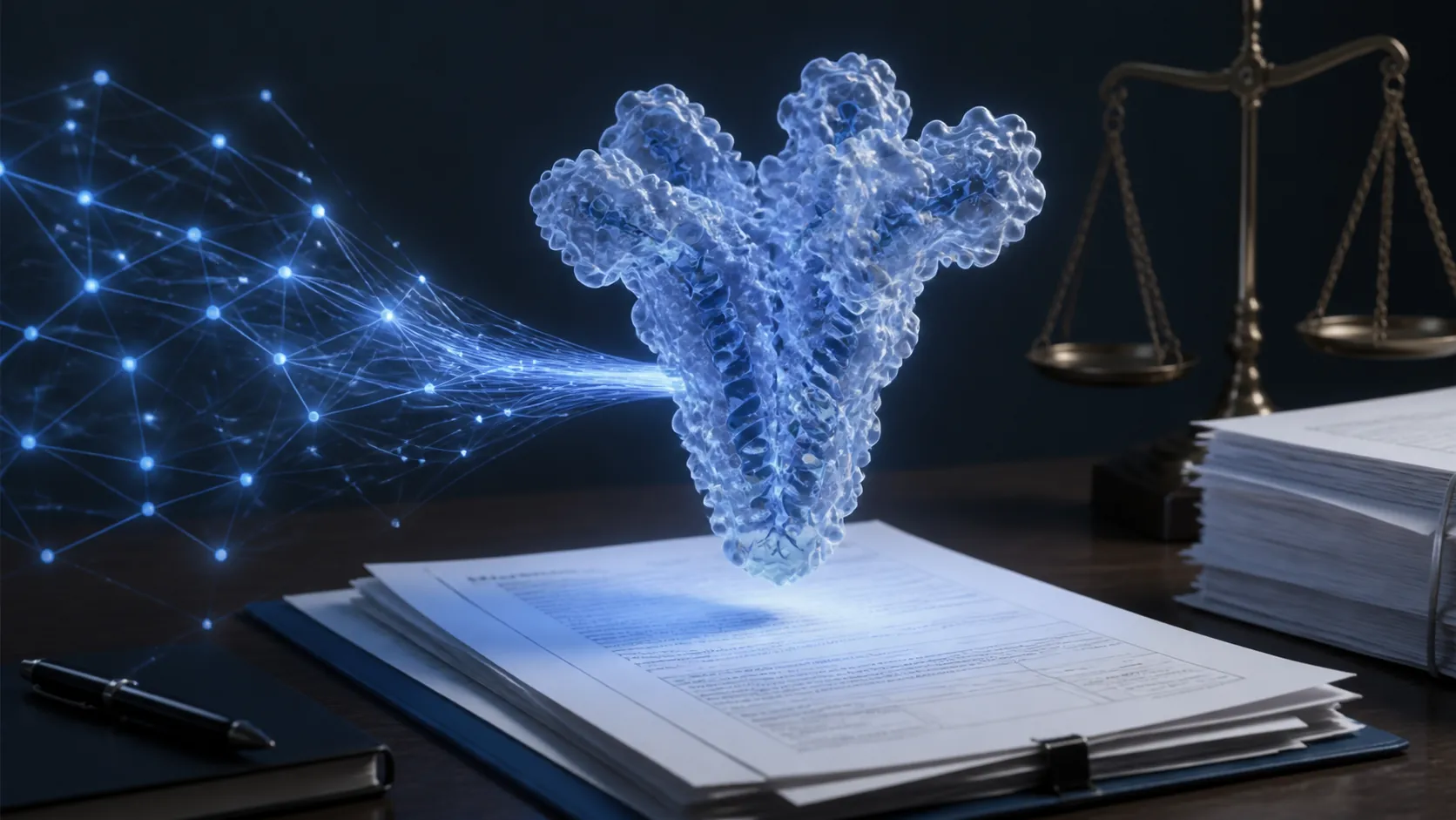 AI-designed viral spike antigen above regulatory documents