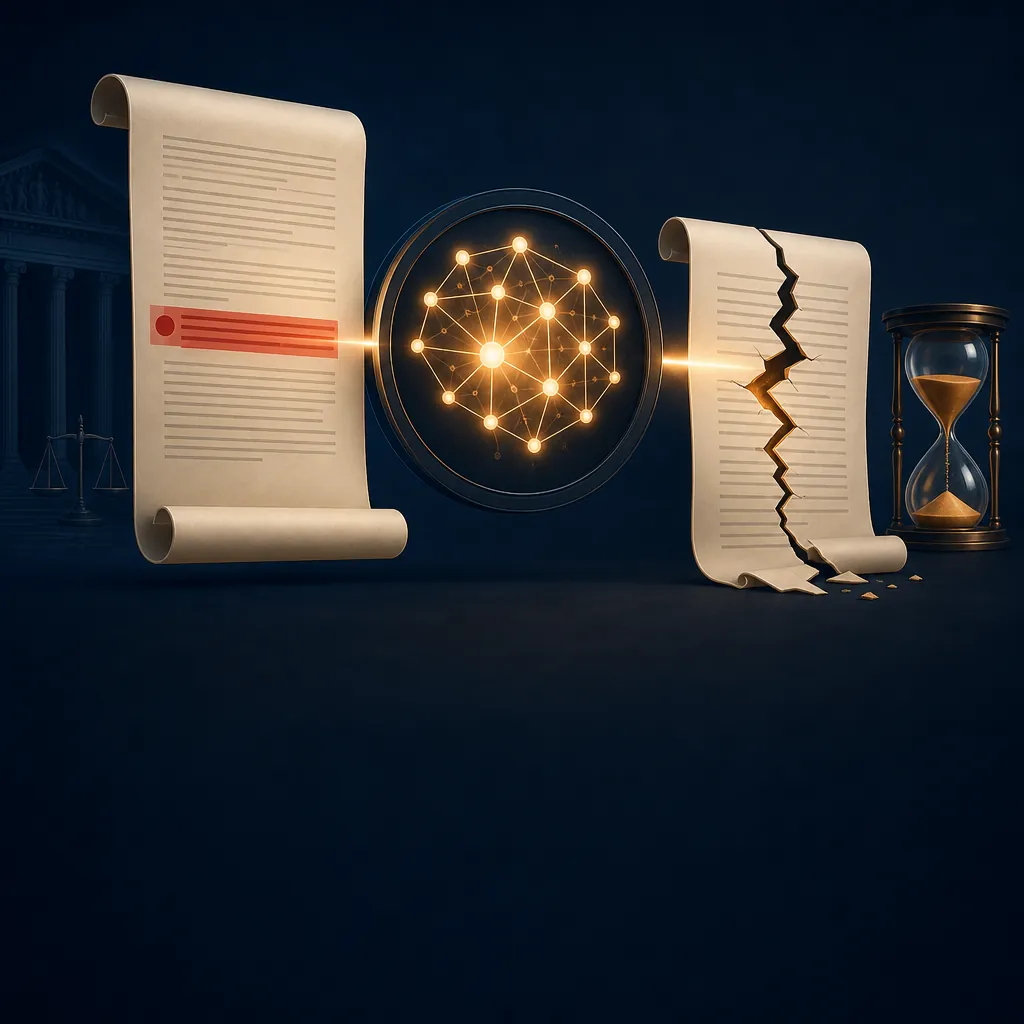 Illustration of a legal AI model cracking on a novel jurisdictional point without independent verification
