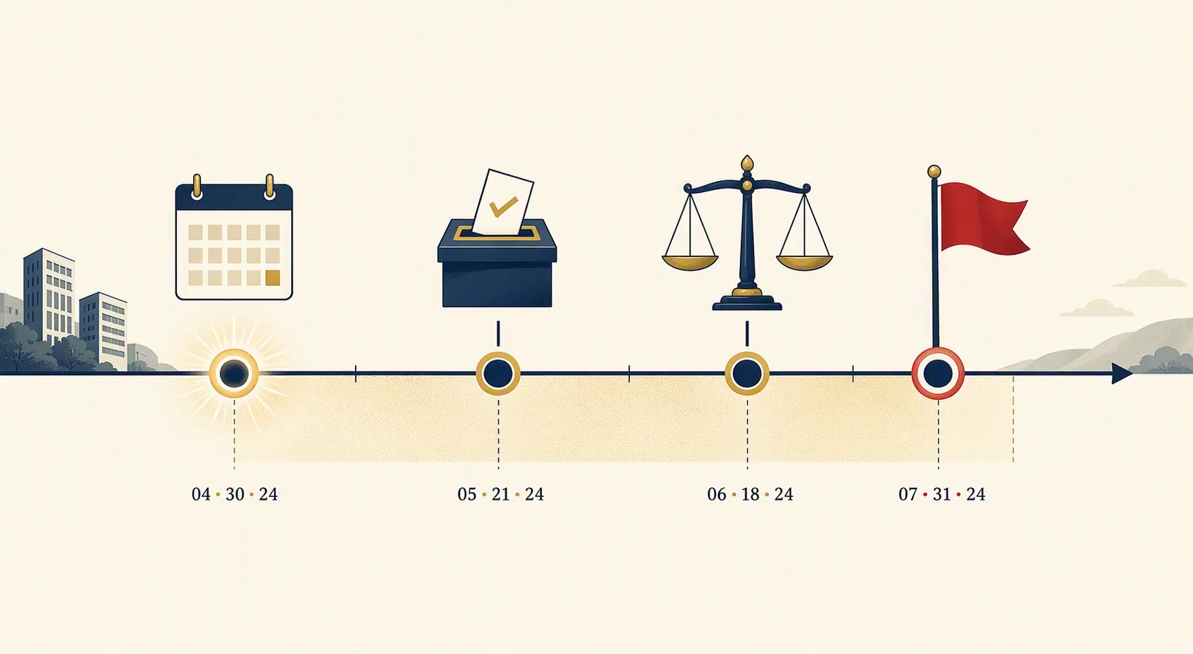 Merger closing timeline from go-shop expiration to drop-dead date with stockholder vote and antitrust waiting-period nodes