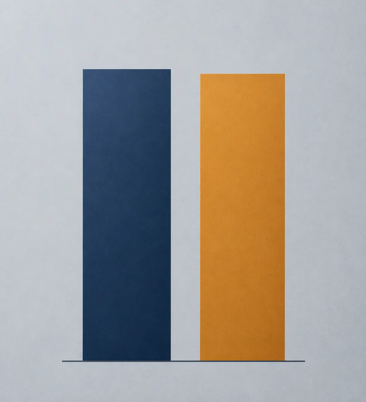 Minimal bar chart showing a very narrow difference between two legal benchmark scores