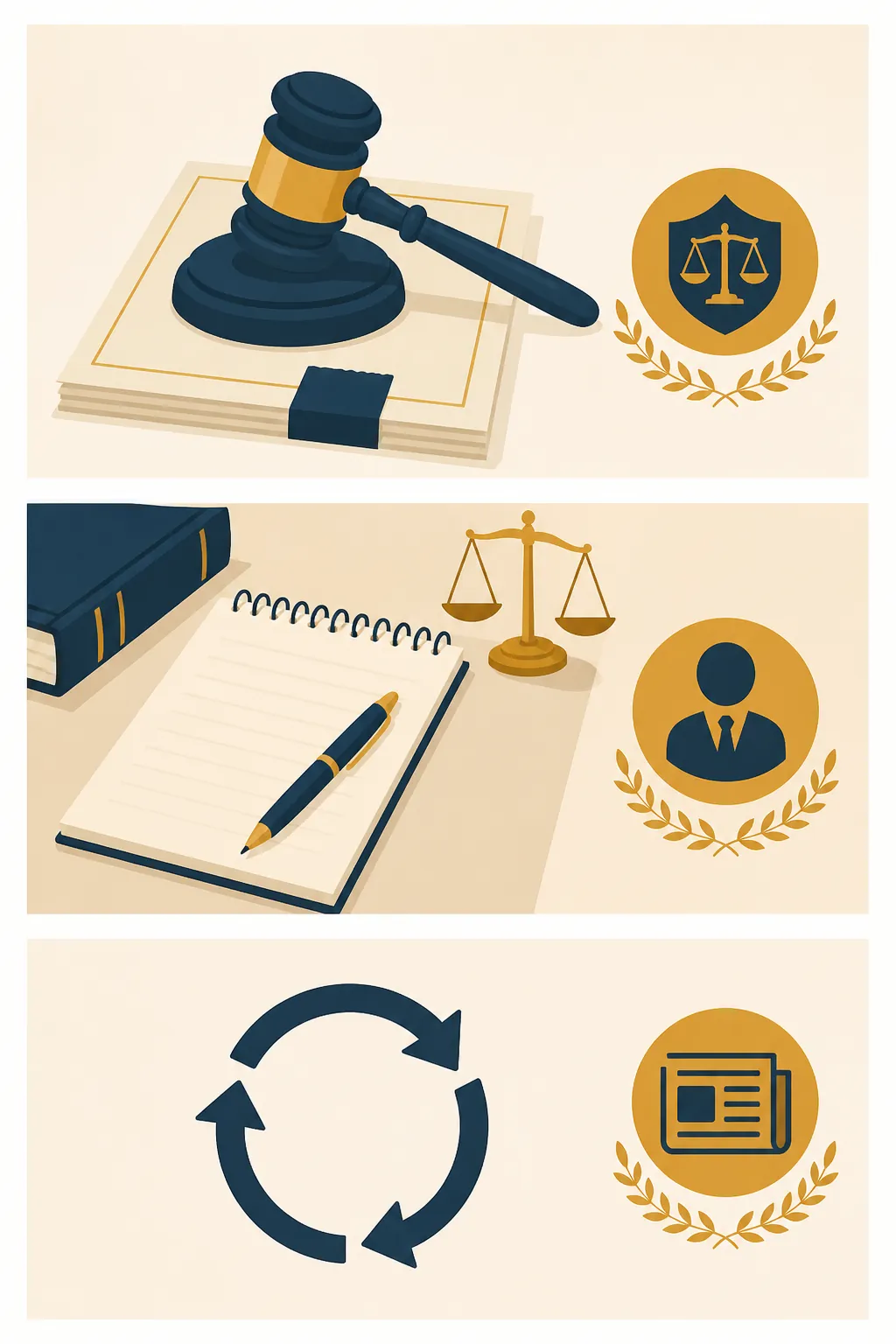 Editorial diagram showing primary court records, attorney notes, and repeated reports as different evidence tiers