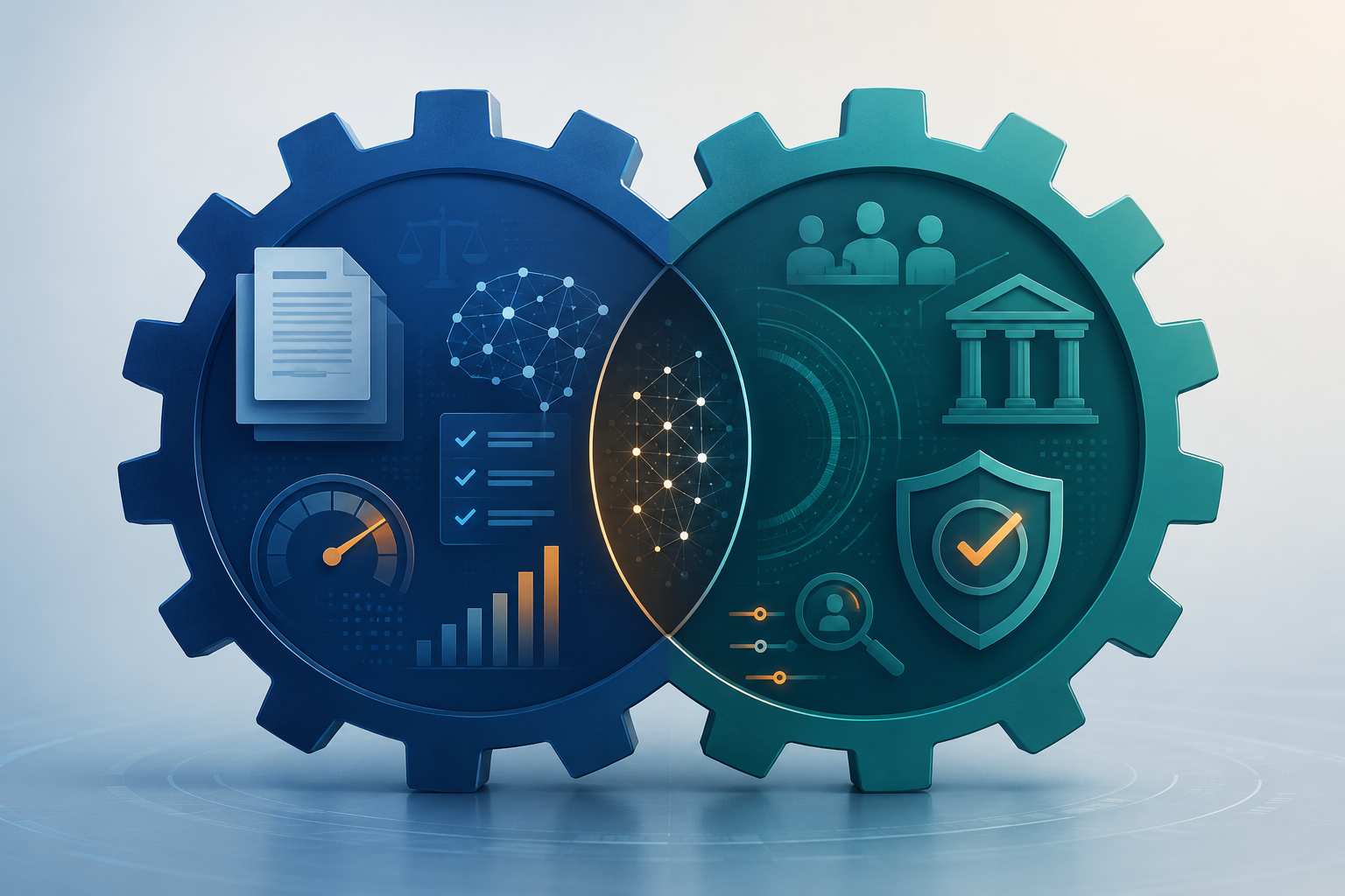 Overlapping AI governance and regulatory compliance monitoring structures