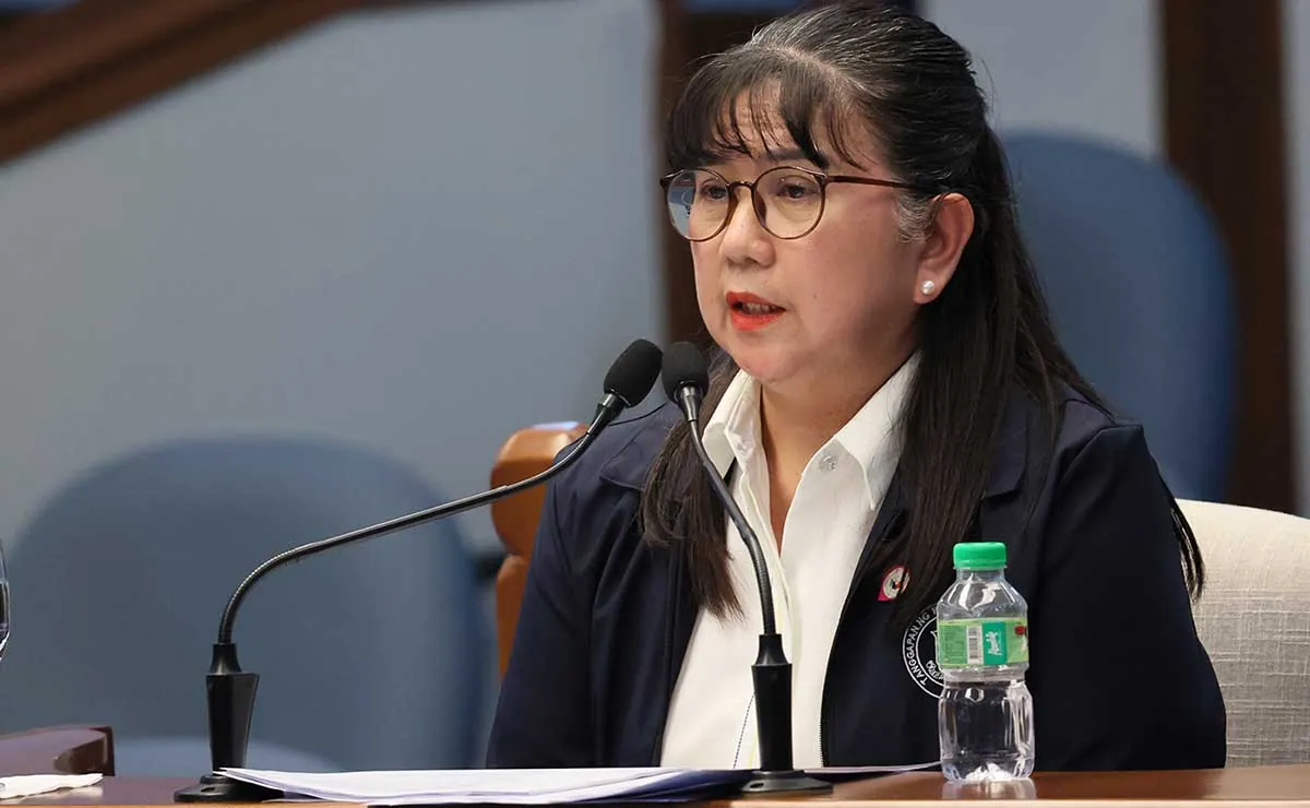 Gina Acosta testifying at the Philippine Senate during Day 18 of the Sara Duterte impeachment trial