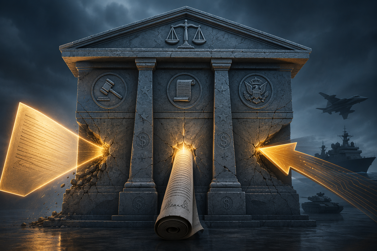 Constitutional framework under pressure from litigation, legislation, and a shift toward military procurement channels