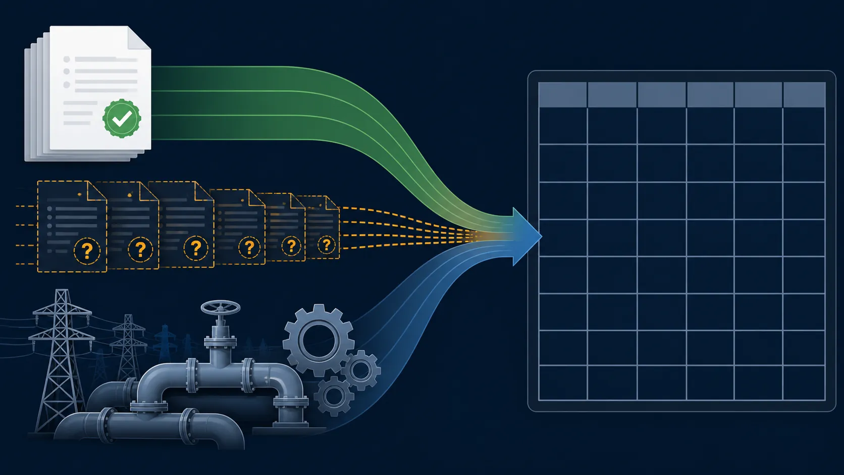 Three evidence streams converging into a risk register