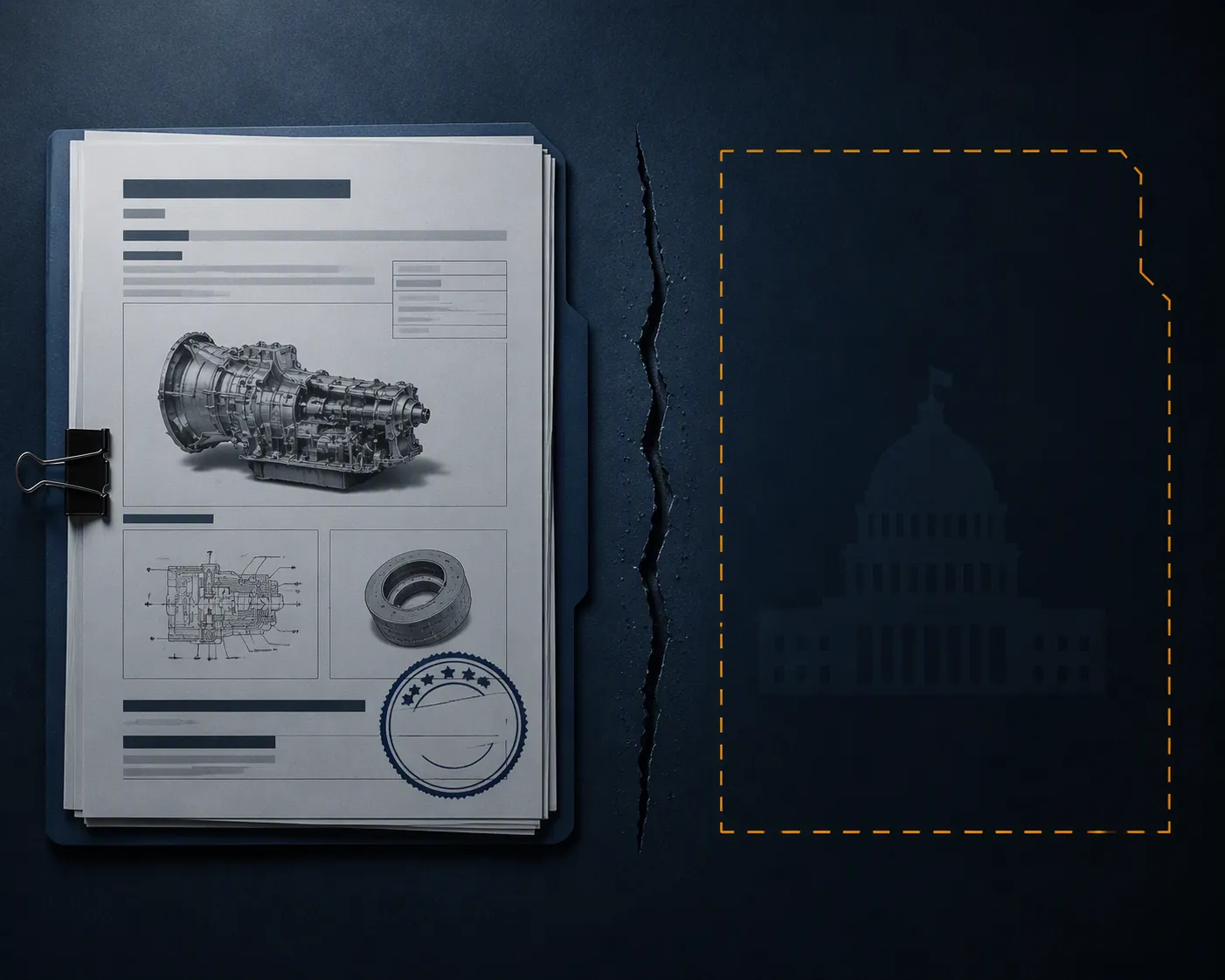 GM technical service bulletin beside an empty space where a NHTSA recall notice would appear