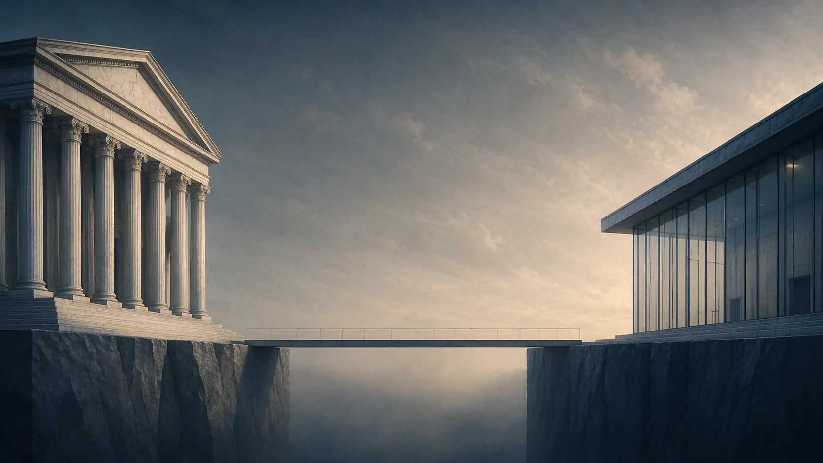 Two federal courthouses facing each other across an unresolved forum divide