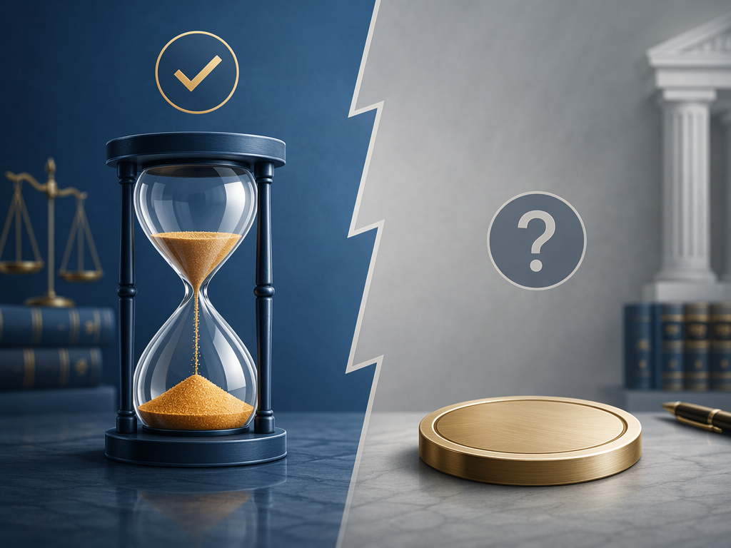 Illustration comparing hourly billing with flat fee uncertainty