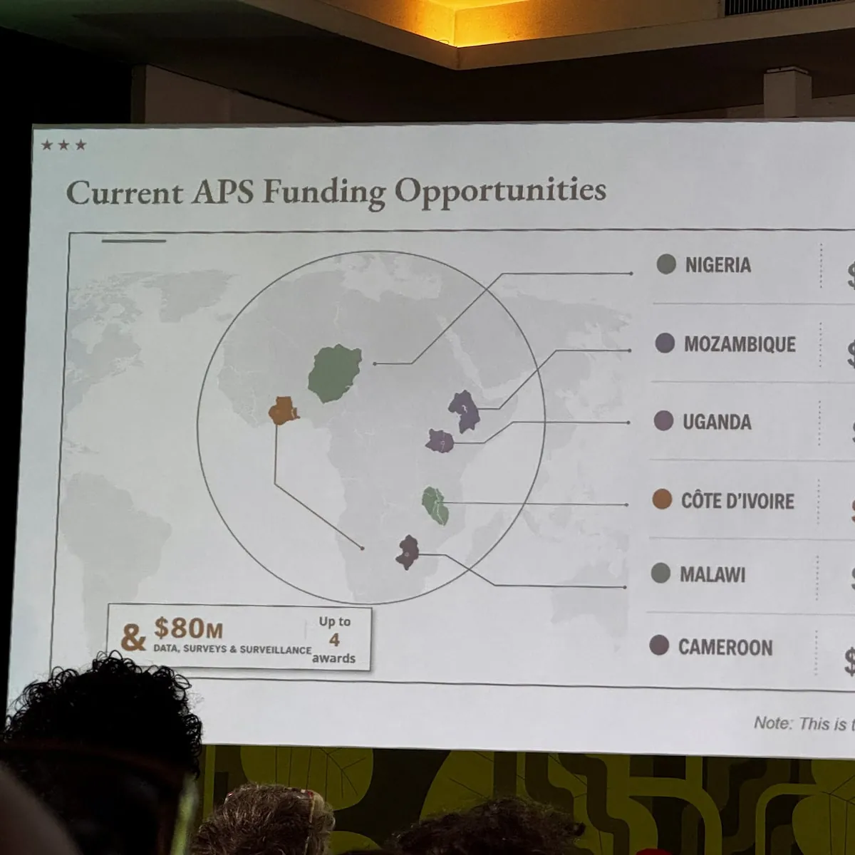 Reuters photograph of the erroneous U.S. government map of Africa displayed at the AIDS 2026 conference