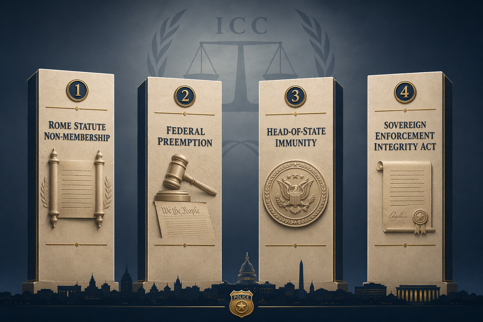 Four legal barriers blocking municipal enforcement of an ICC warrant
