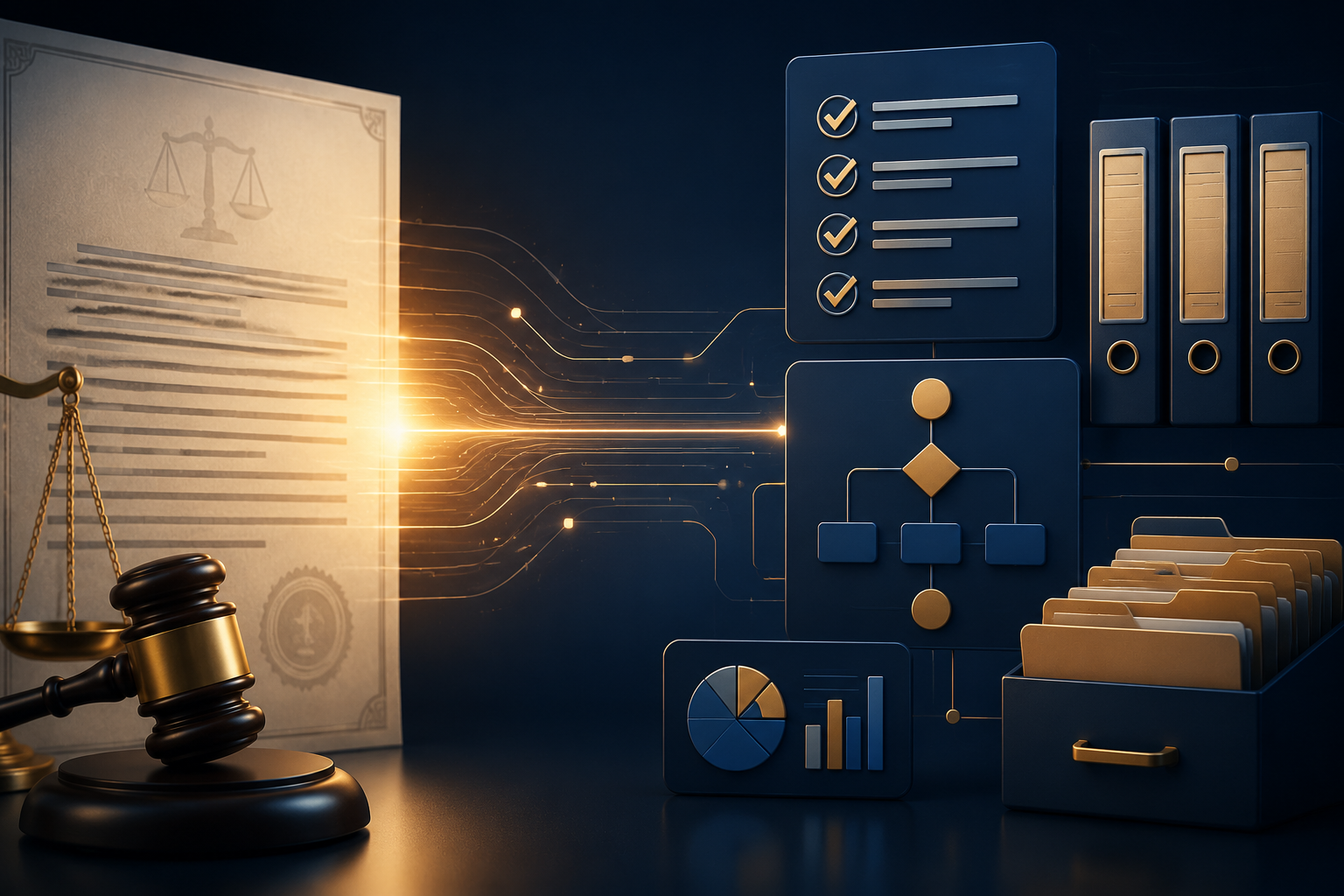 Legal ethics guidance transforming into operational compliance checklists and workflow records