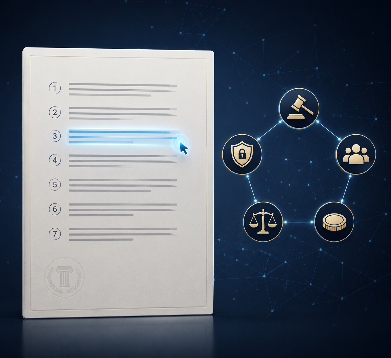 Legal AI acceptable use policy template with clauses mapped to professional responsibility duties