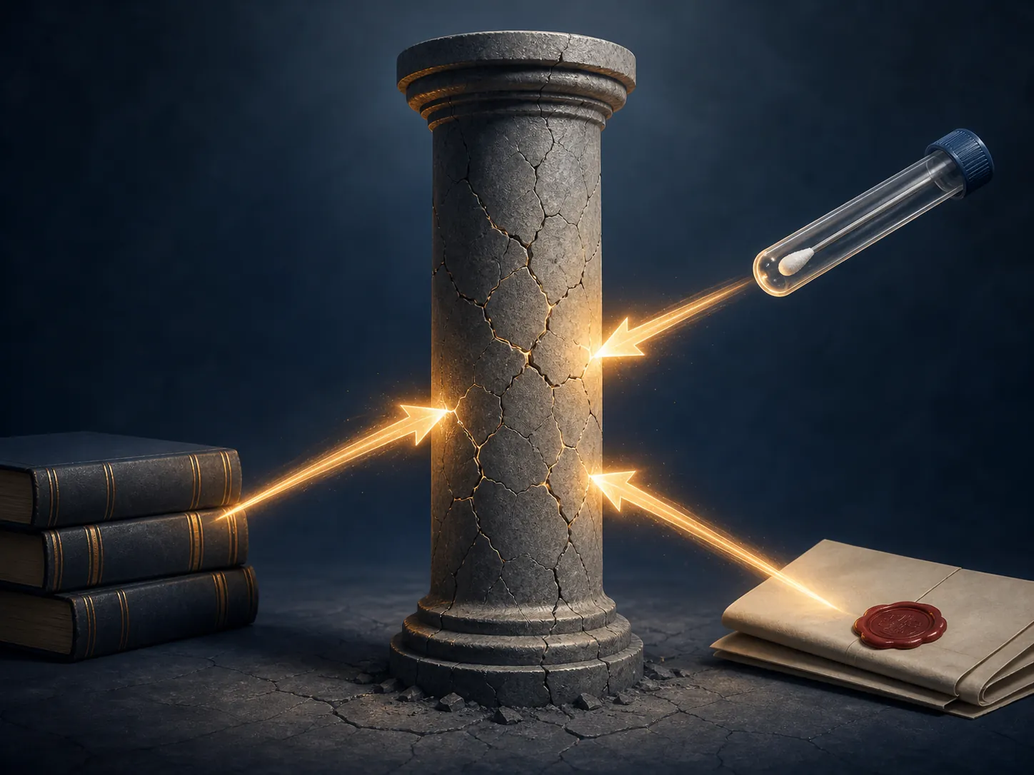 Cracked legal pillar pressured by state statutes, DNA swab, and court ruling