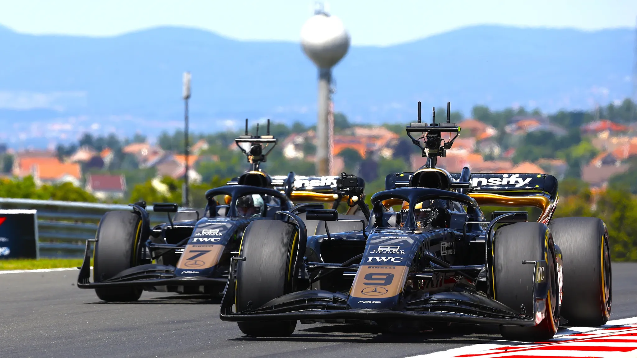 Real APXGP race car built for the F1 film at a circuit