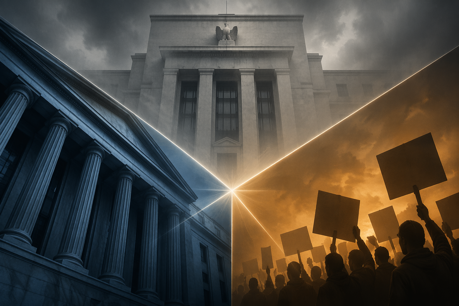 Bank, protesters, and federal regulator converging around a tense compliance decision