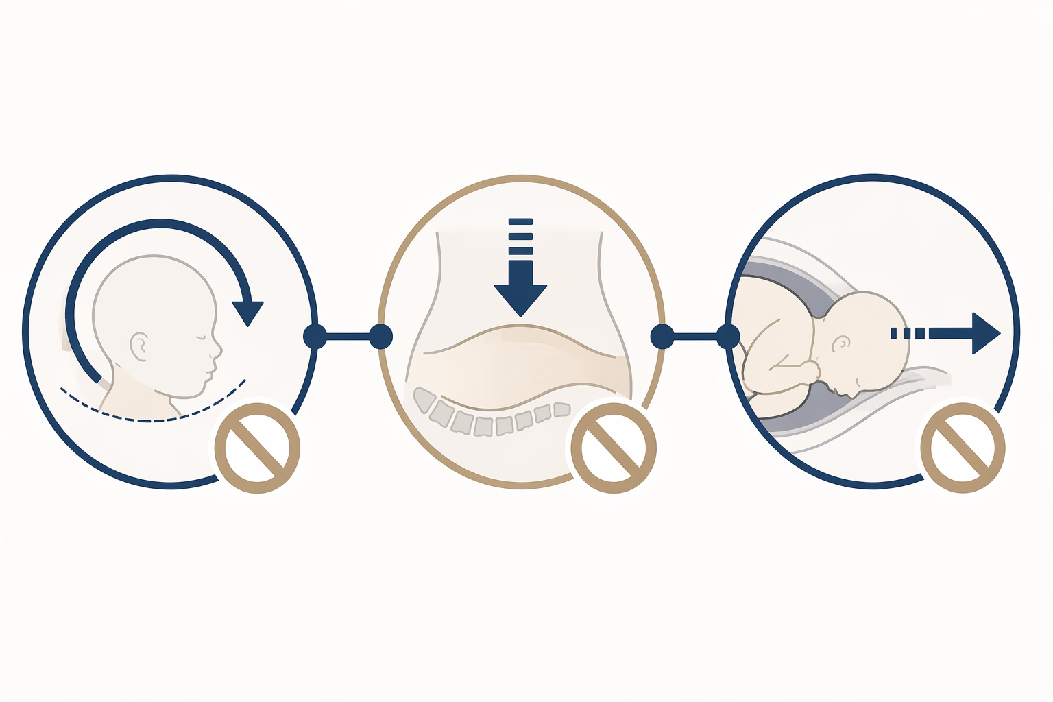 Three-panel taxonomy of prohibited obstetric maneuvers: fetal vertex rotation, fundal pressure, and excessive traction