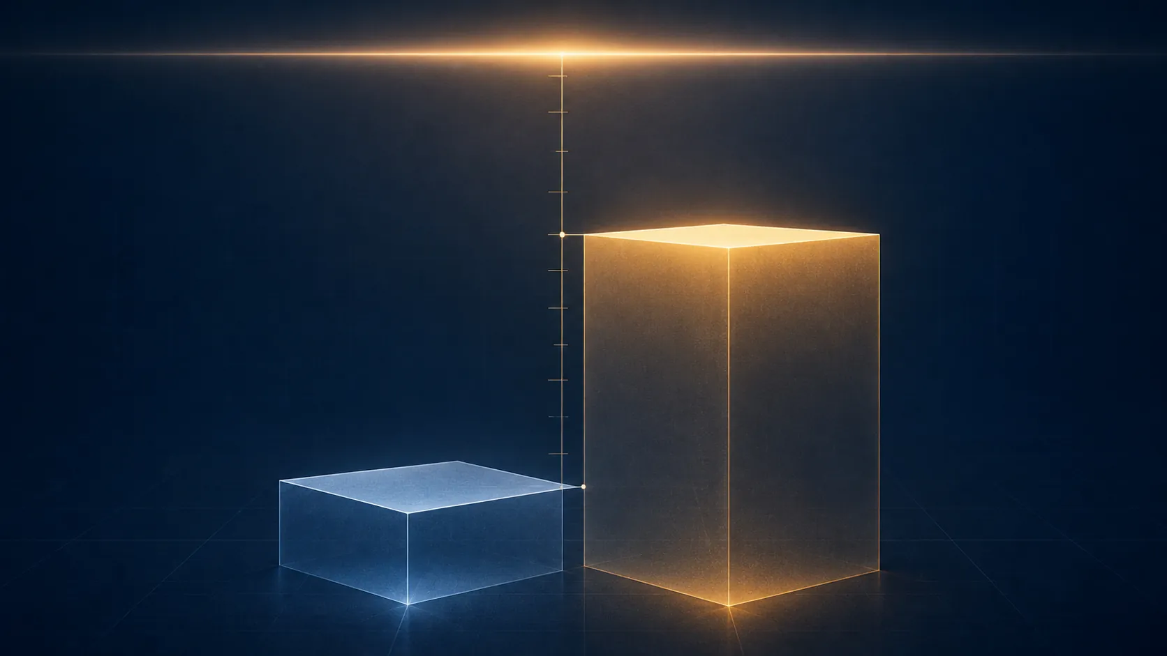 Two-level legal threshold illustration with lower and higher platforms