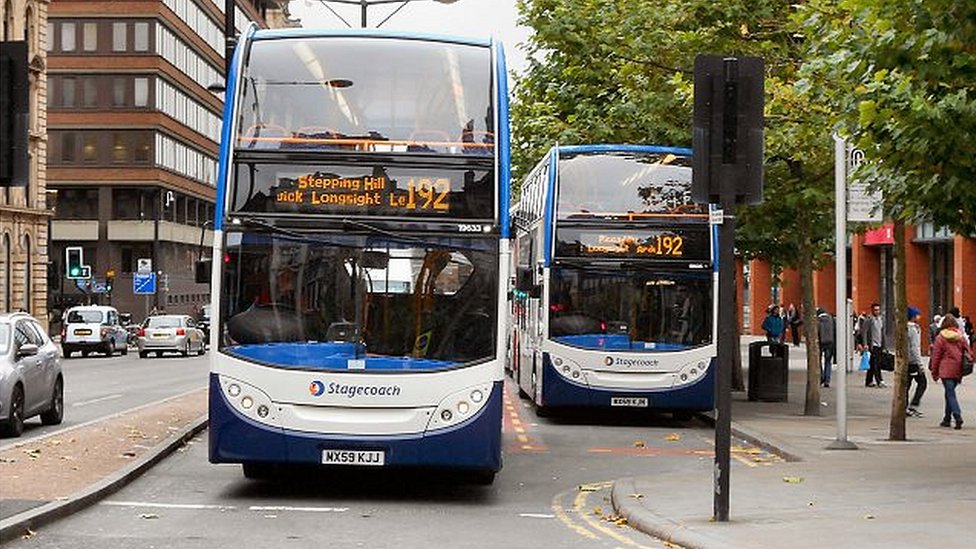Bee Network double-decker bus in Greater Manchester