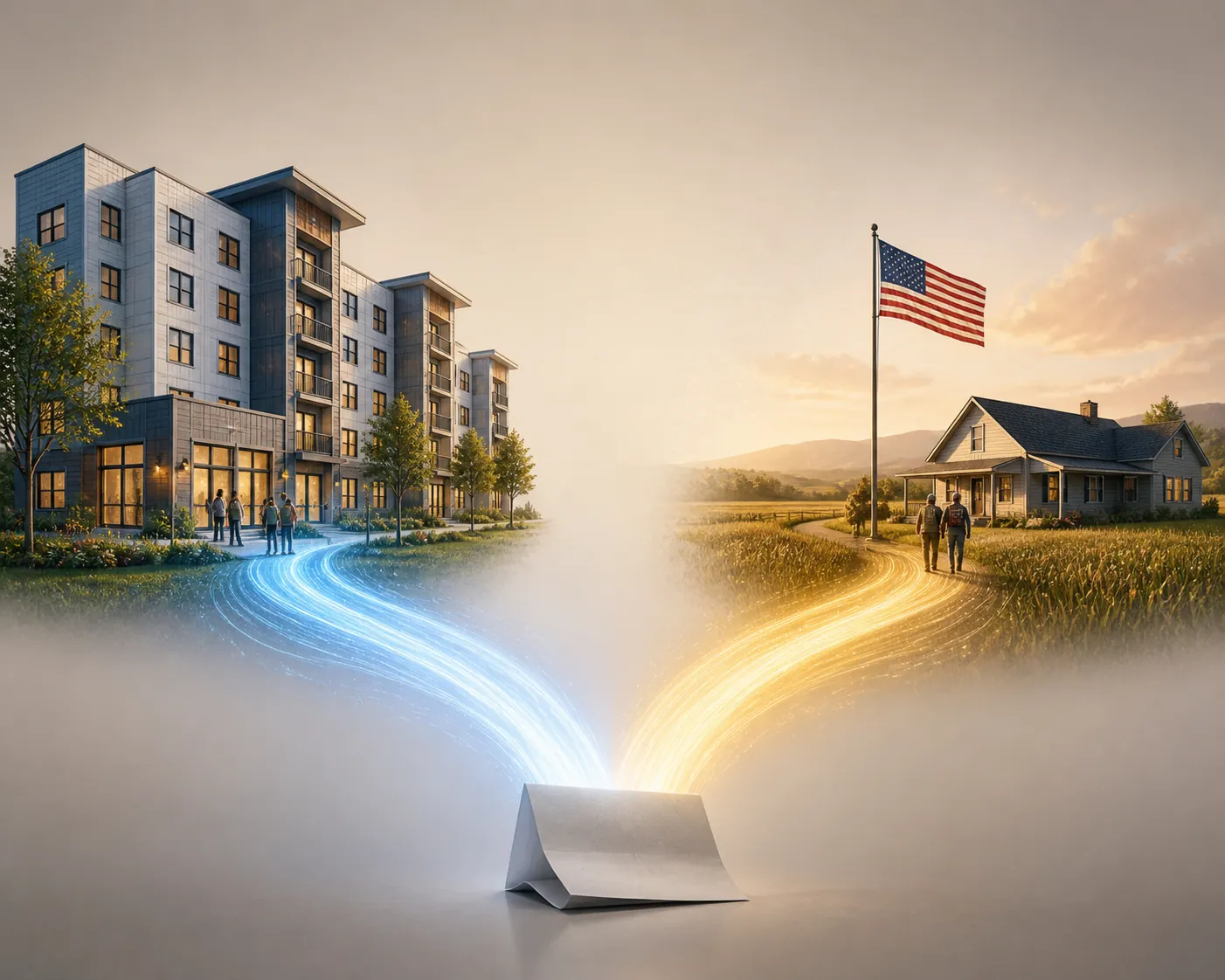 A single ballot measure splitting into separate affordable housing and veterans program funding channels