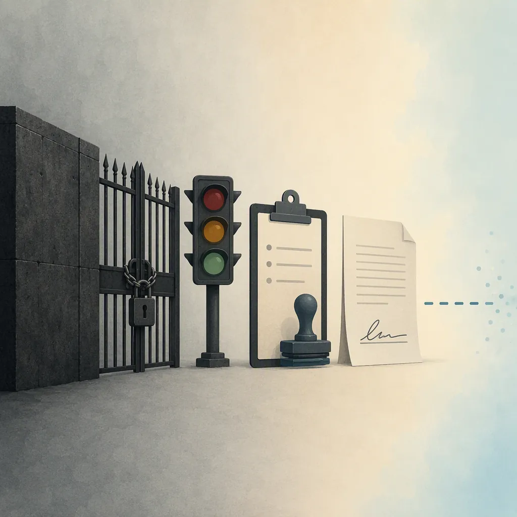 Continuum of legal instruments from binding barriers to voluntary commitments