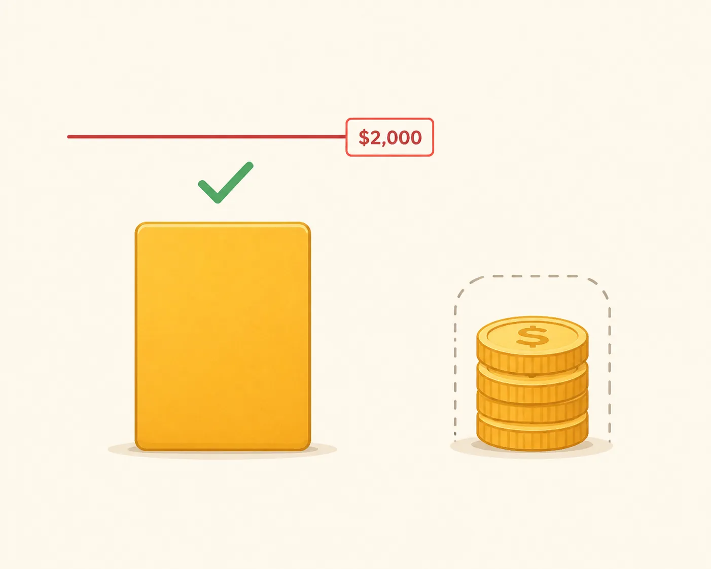 Account balance shown below a red resource-limit line with an early deposit set aside from the counted balance