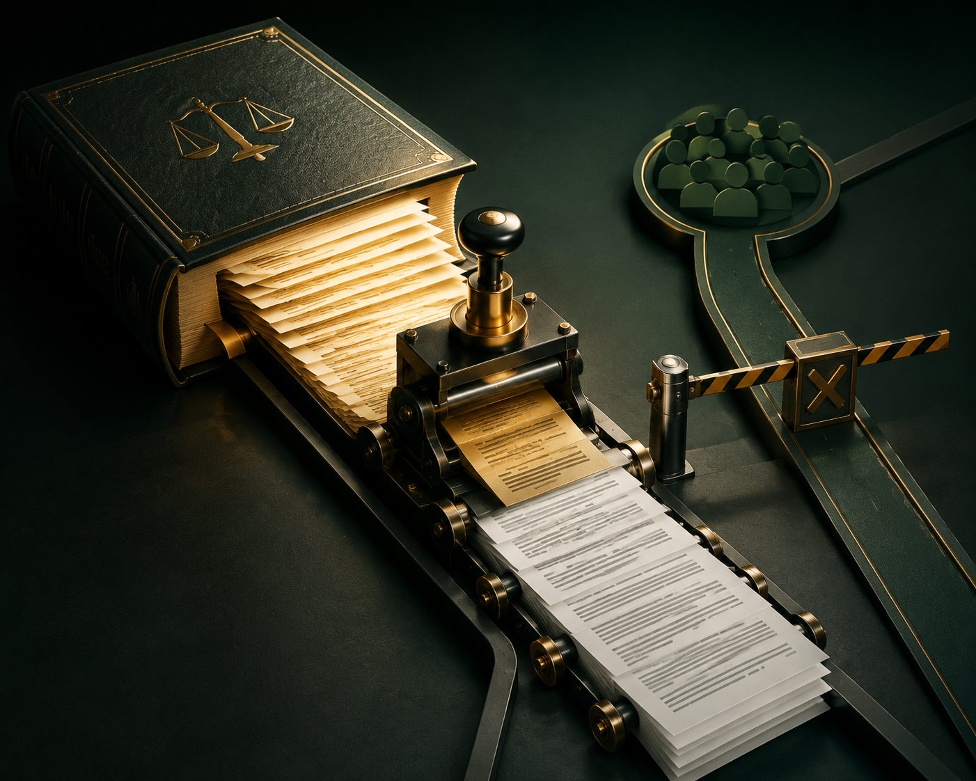 A constitution book being rewritten while a constituent assembly or referendum path is blocked